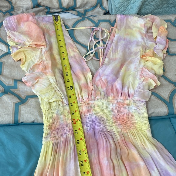 Tiare Hawaii Dahlia Maxi Tie Dye Dress size Small Medium - Picture 14 of 17